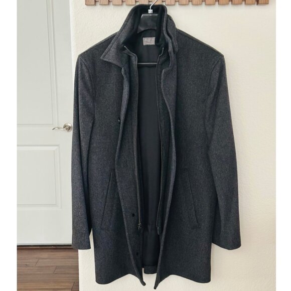 🧥NWOT🧥 Daniel Cremieux Signature Label Loro Piana Bib Wool Coat, M - Picture 3 of 12